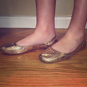 LUCKY BRAND-Rose Gold Flats
